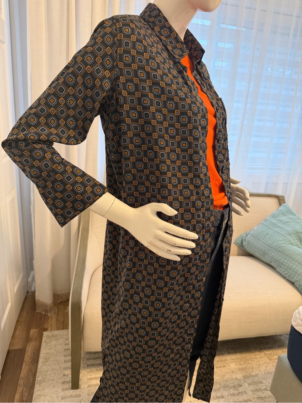 Banana Republic silky shirt dress